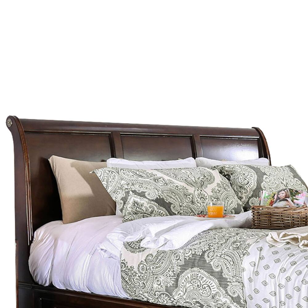 Alt View 1. Manhattan Lane - Wooden Queen Size Bed with Spacious Storage Drawers - Brown.