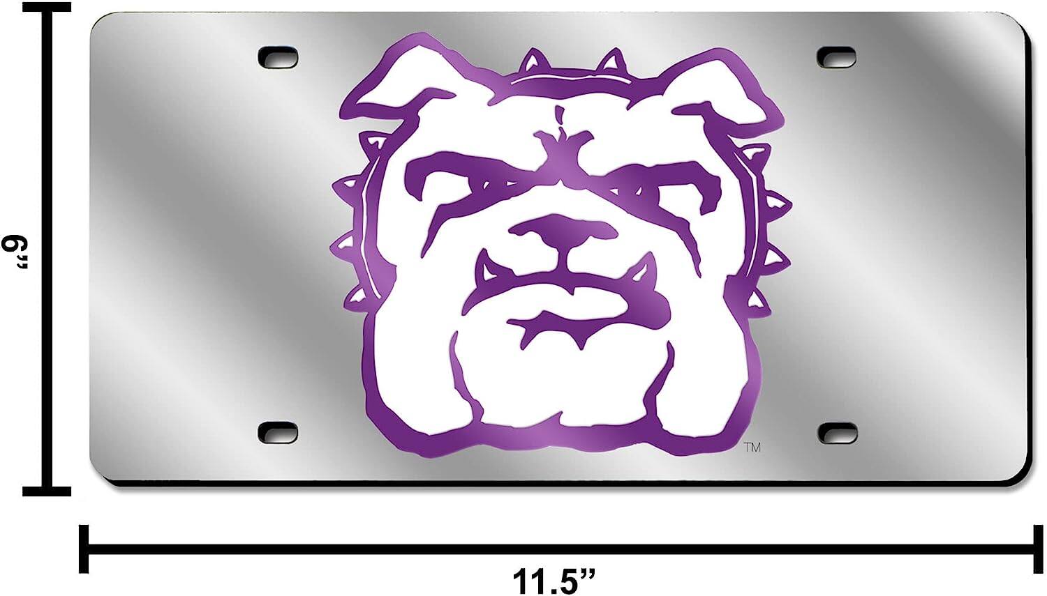 Alt View 3. Rico Industries - Truman State Bulldogs Mirrored Laser Cut License Plate Laser Tag - Multi.
