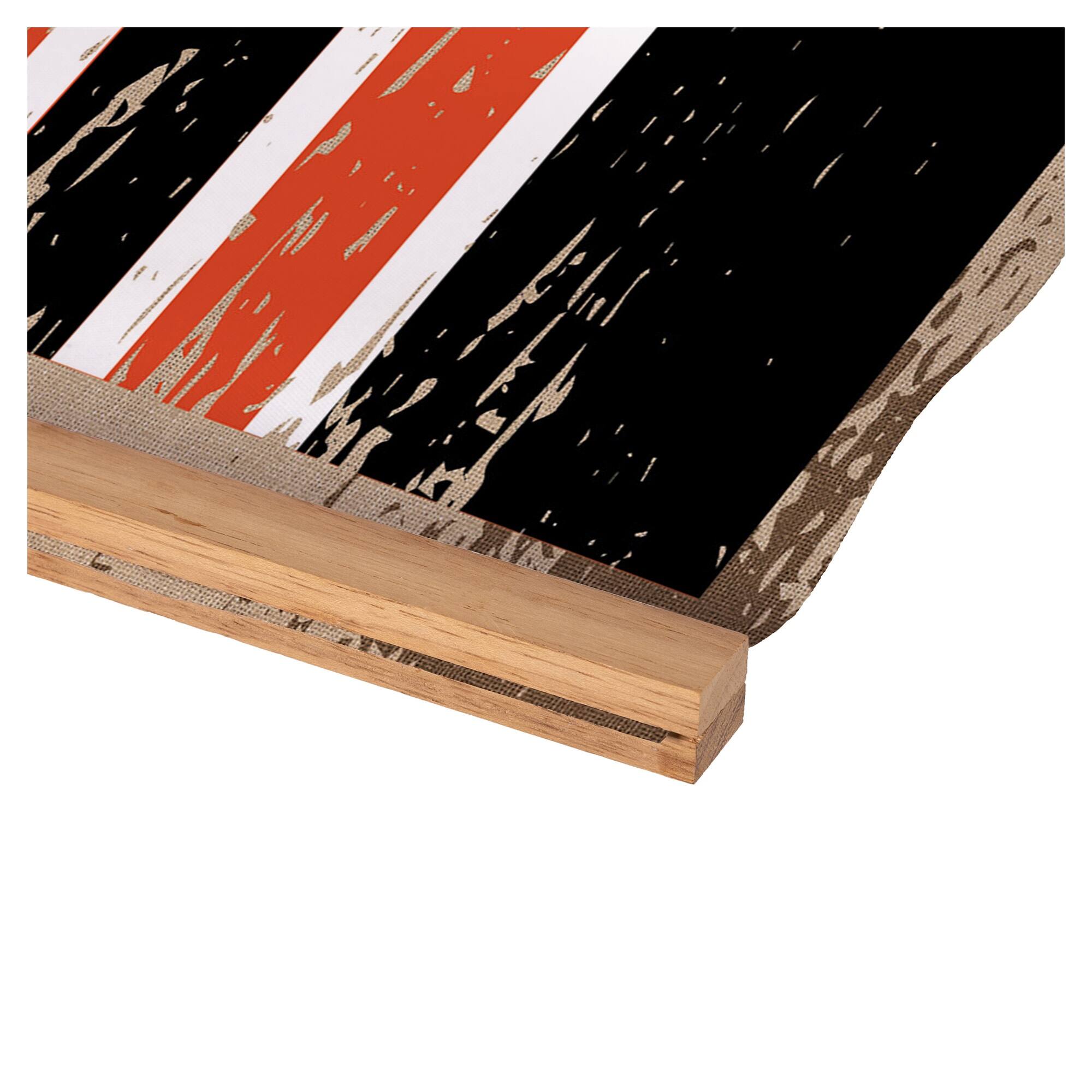 Alt View 3. Evergreen Enterprises - Cincinnati Bengals 24" x 36" Antique Style Canvas Wall Art Tapestry with Wood Frame - Multicolor.