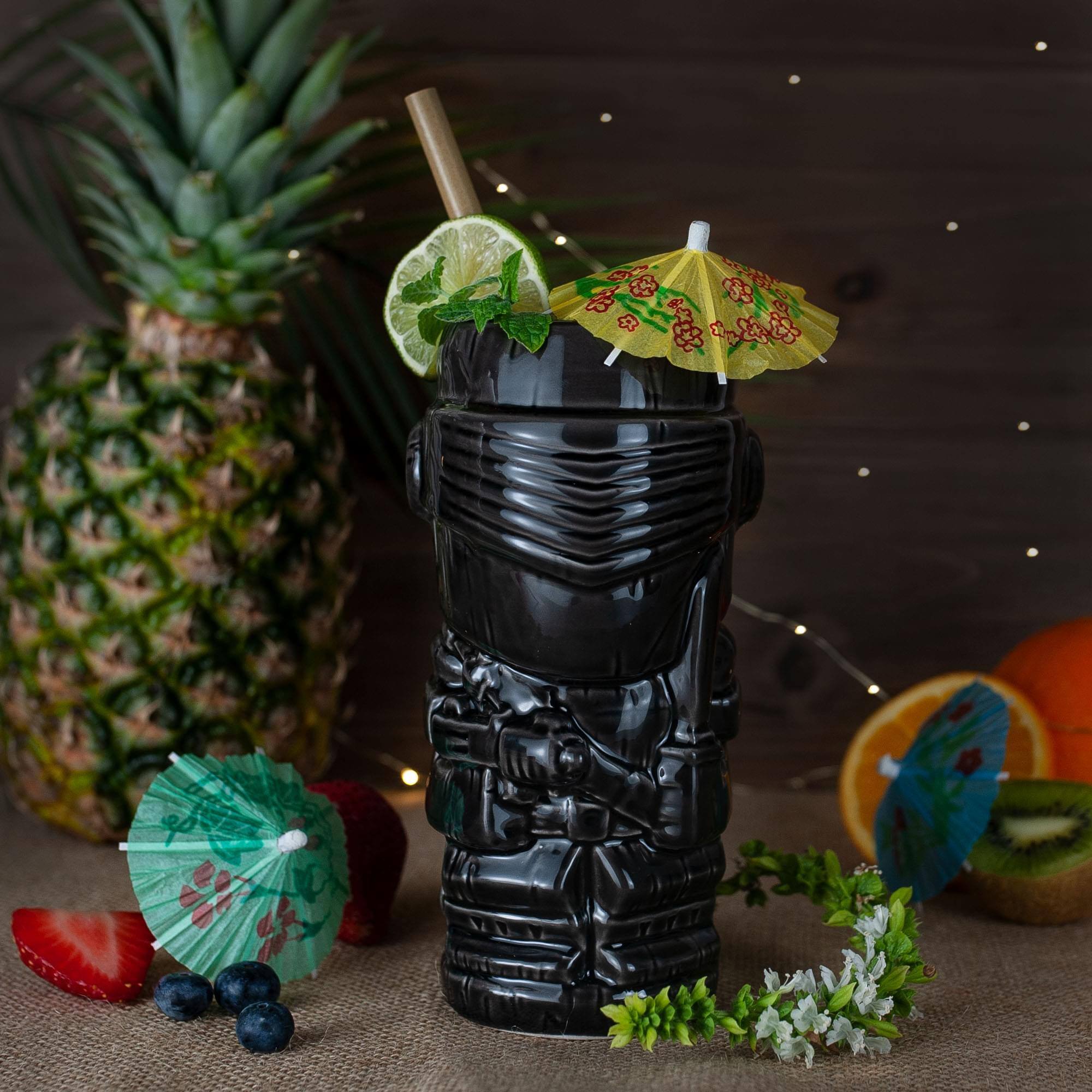 Alt View 4. G.I. Joe - Geeki Tikis G.I. Joe Snake Eyes Ceramic Mug | Holds 18 Ounces - Black.