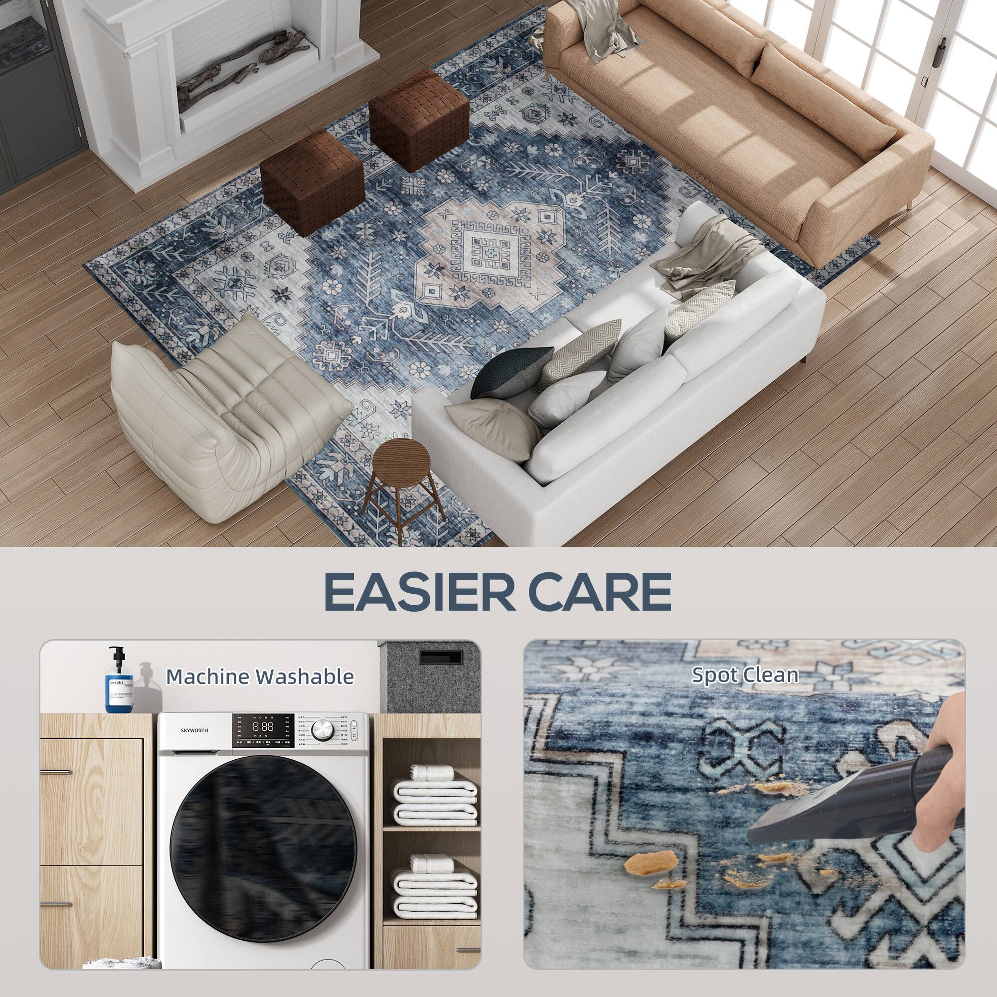 59S 58459932 EASIER CARE Machine Washable Spot Clean