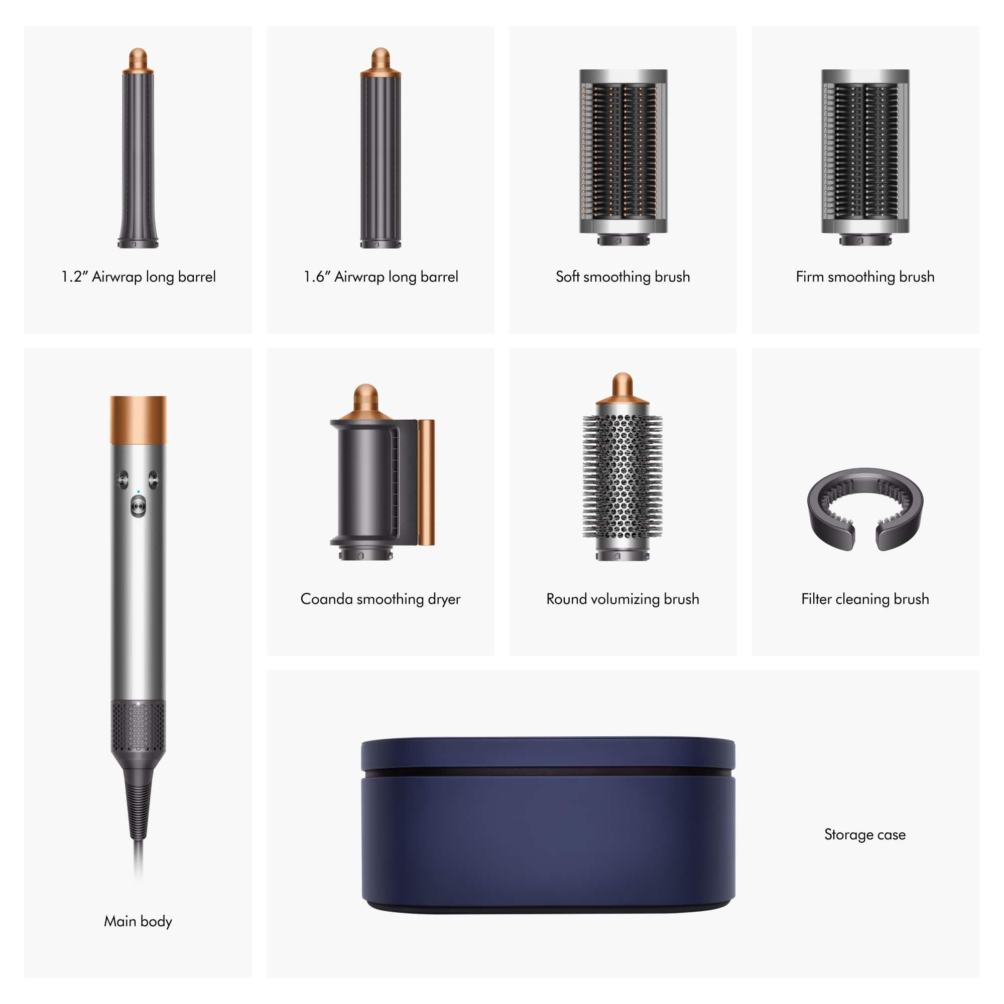 Alt View 19. Dyson - Dyson - Airwrap Multi-Styler Complete Long - Nickel/Copper.