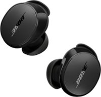 Bose - QuietComfort True Wireless Noise Cancelling In-Ear Earbuds - Black - Front_Zoom