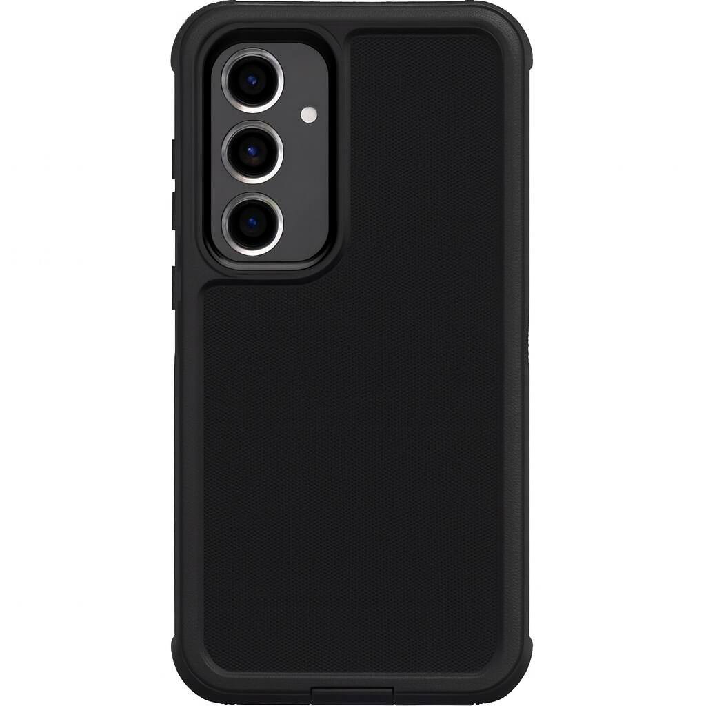 Angle. OtterBox - Otterbox Samsung Galaxy S24 Fe Defender Series Case, Black - Multi.