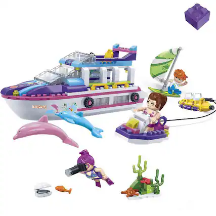 Front. BanBao - BanBao Trendy Beach Water Fun Building Kit STEM Toy (325 pcs) Building Set for Kids.