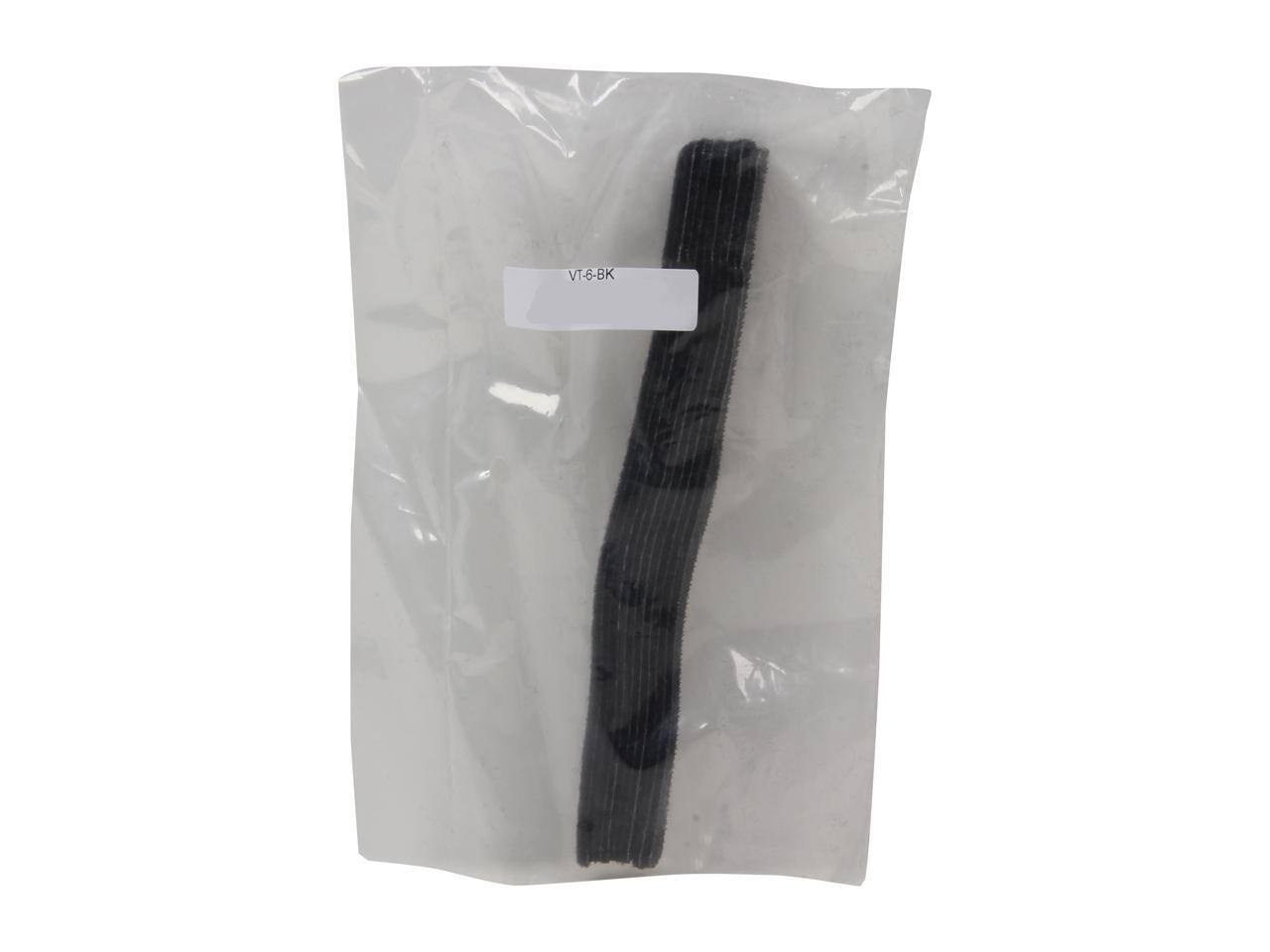 Alt View 2. Nippon Labs - Nippon Labs VT-6-BK Nippon Labs 6" Velcro Resuable Ties Black Color 10pcs/bag.