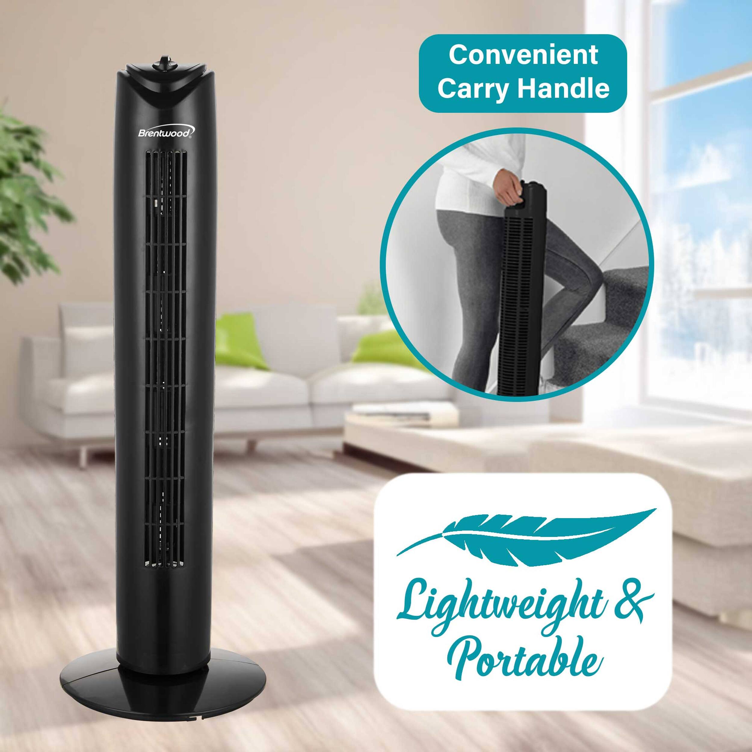 Convenient Carry Handle  
Brentwood Lightweight & Portable