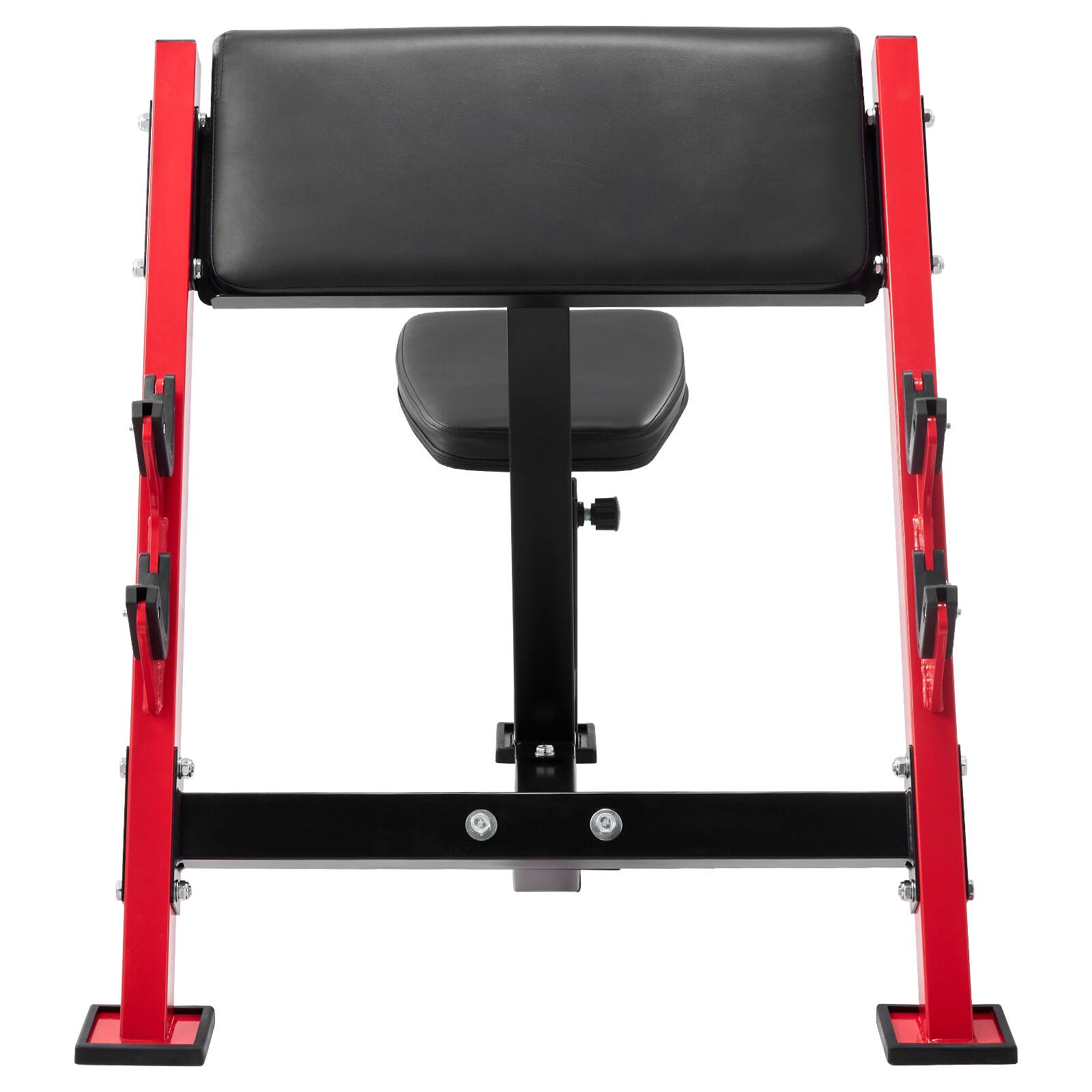 Alt View 5. VEVOR - Preacher Curl Bench, Strength Training Benches, Max load 660 LBS Home Gym Fitness Equipment - Black+Red.