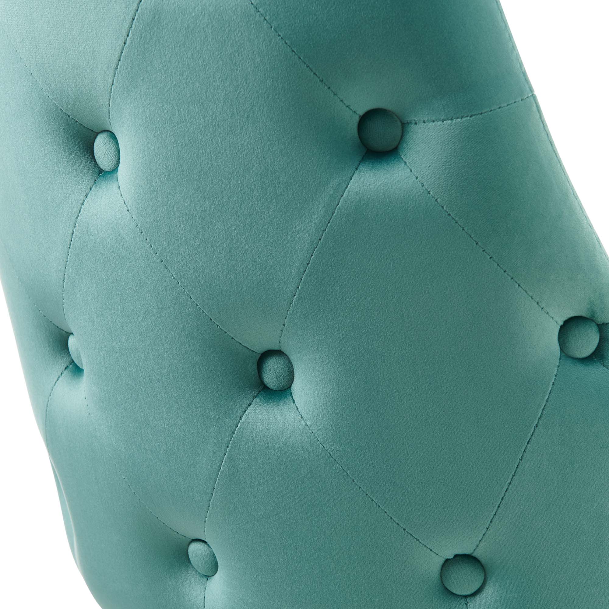 Alt View 4. Modway - Adorn Tufted Performance Velvet Dining Side Chair by Modway - Teal.