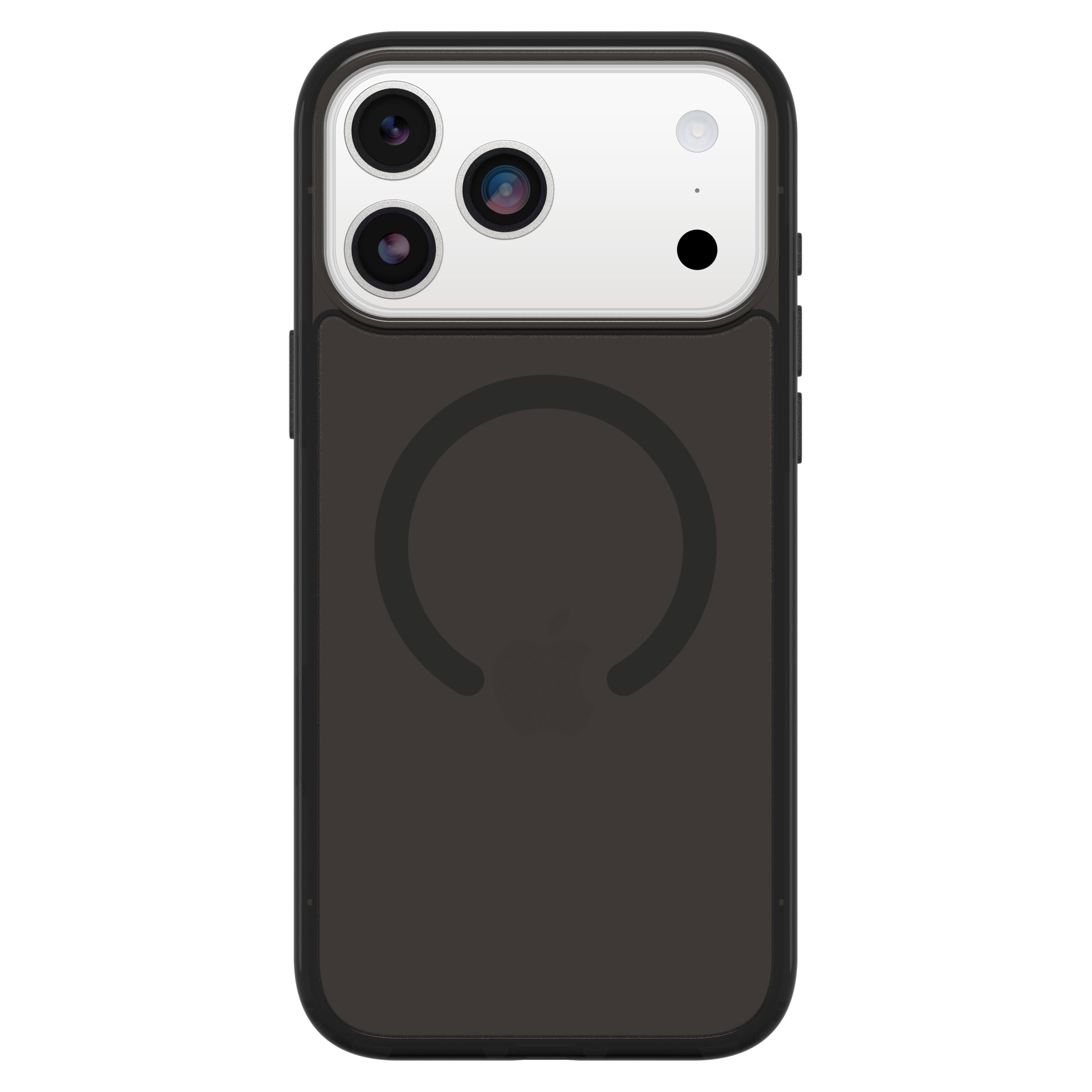 Angle. OtterBox - Symmetry Series Hard Shell for Apple iPhone 17 Pro Max - Black.