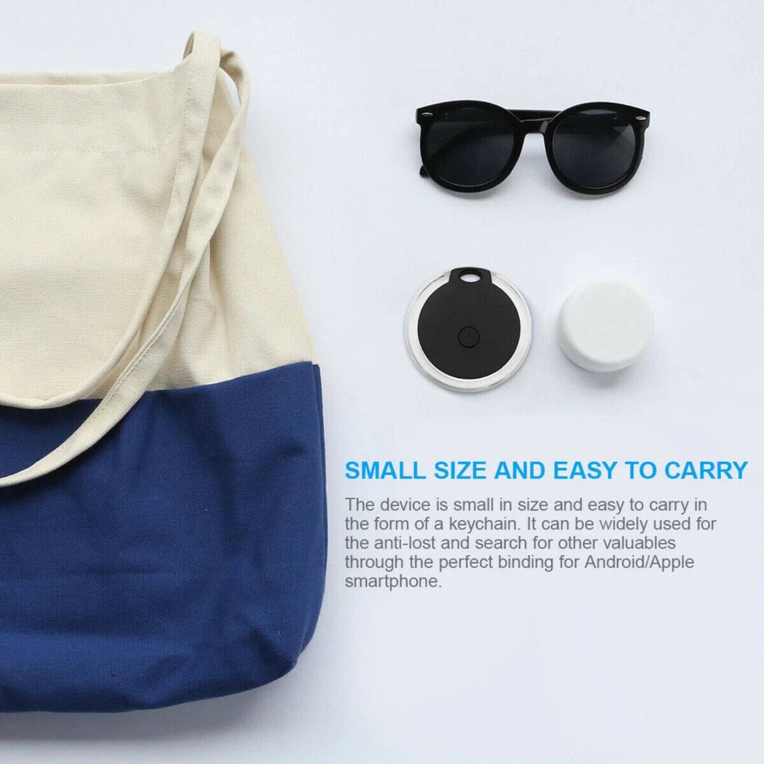 SMALL SIZE AND EASY TO CARRY

The device is small in size and easy to carry in the form of a keychain. It can be widely used for the anti-lost and search for other valuables through the perfect binding for Android/Apple smartphone.