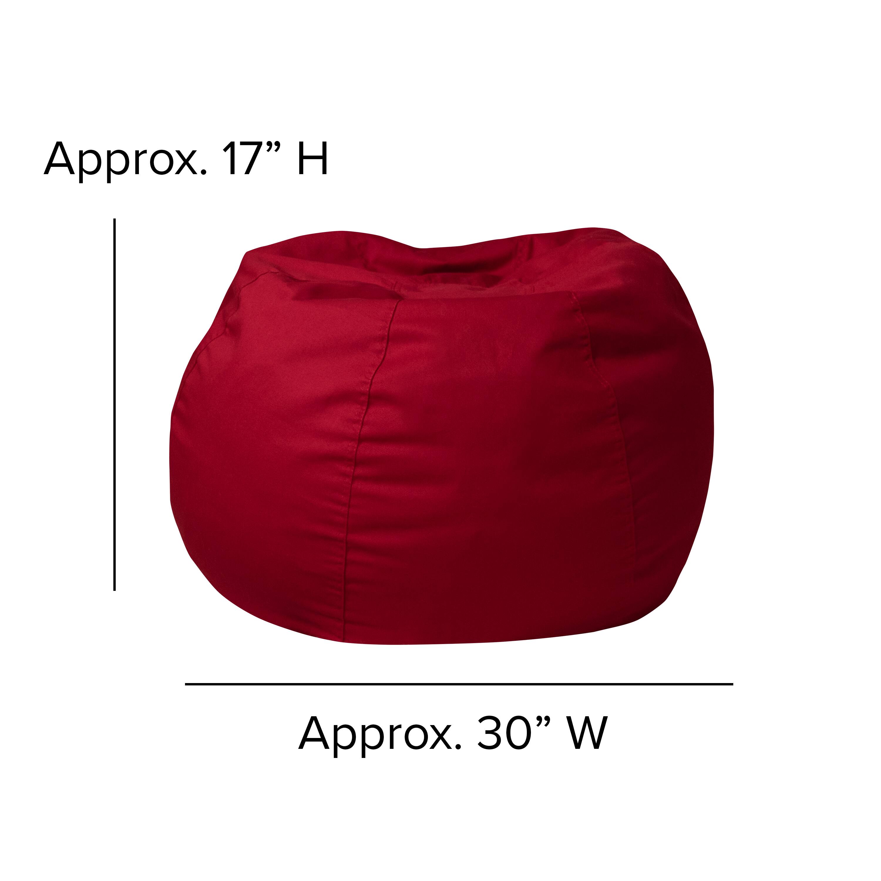 Alt View 13. Alamont Home - Small Bean Bag Chair for Kids and Teens - Red.