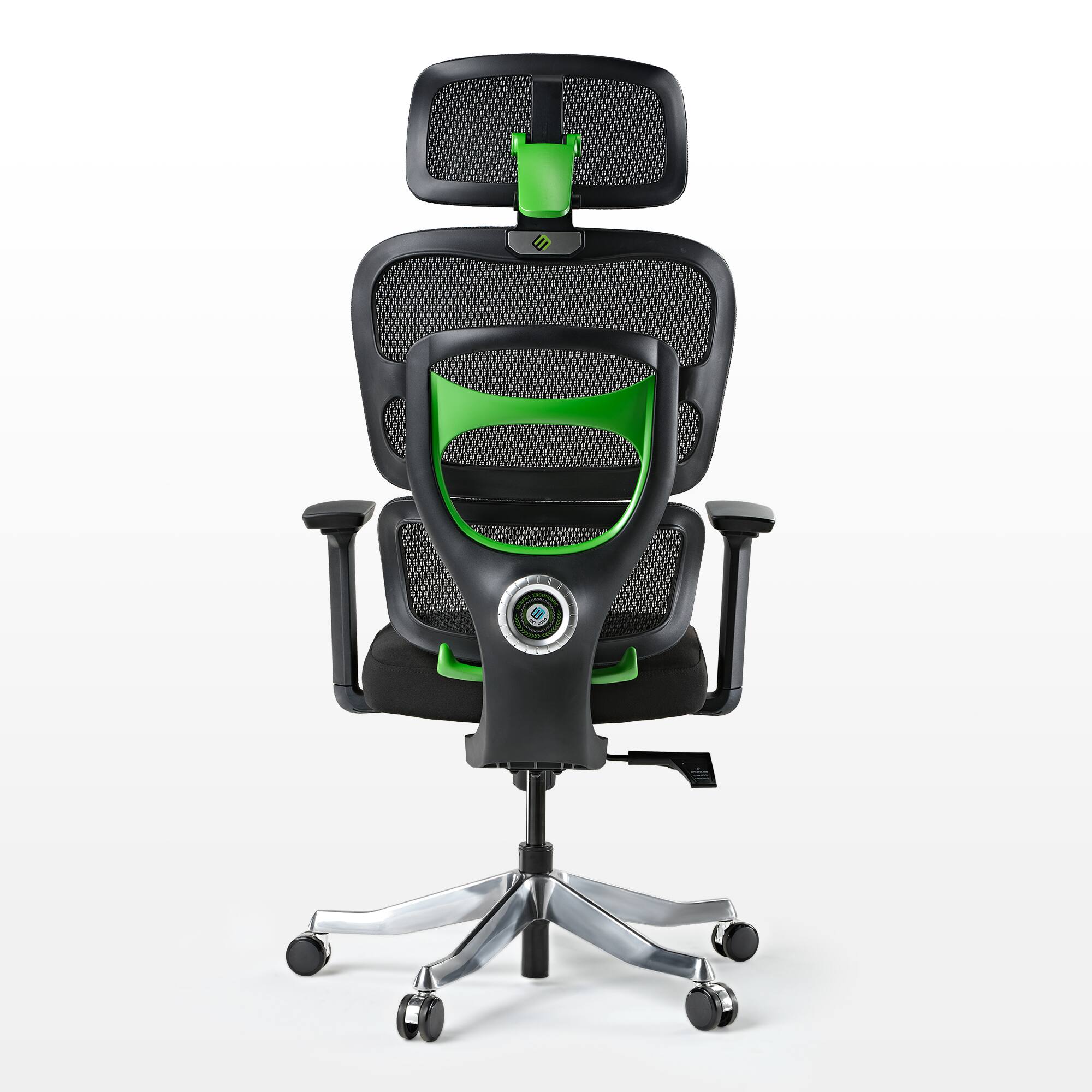Left. Eureka Ergonomic - Ergonomic Gaming Chair with Adjustable Lumbar Support - Green.