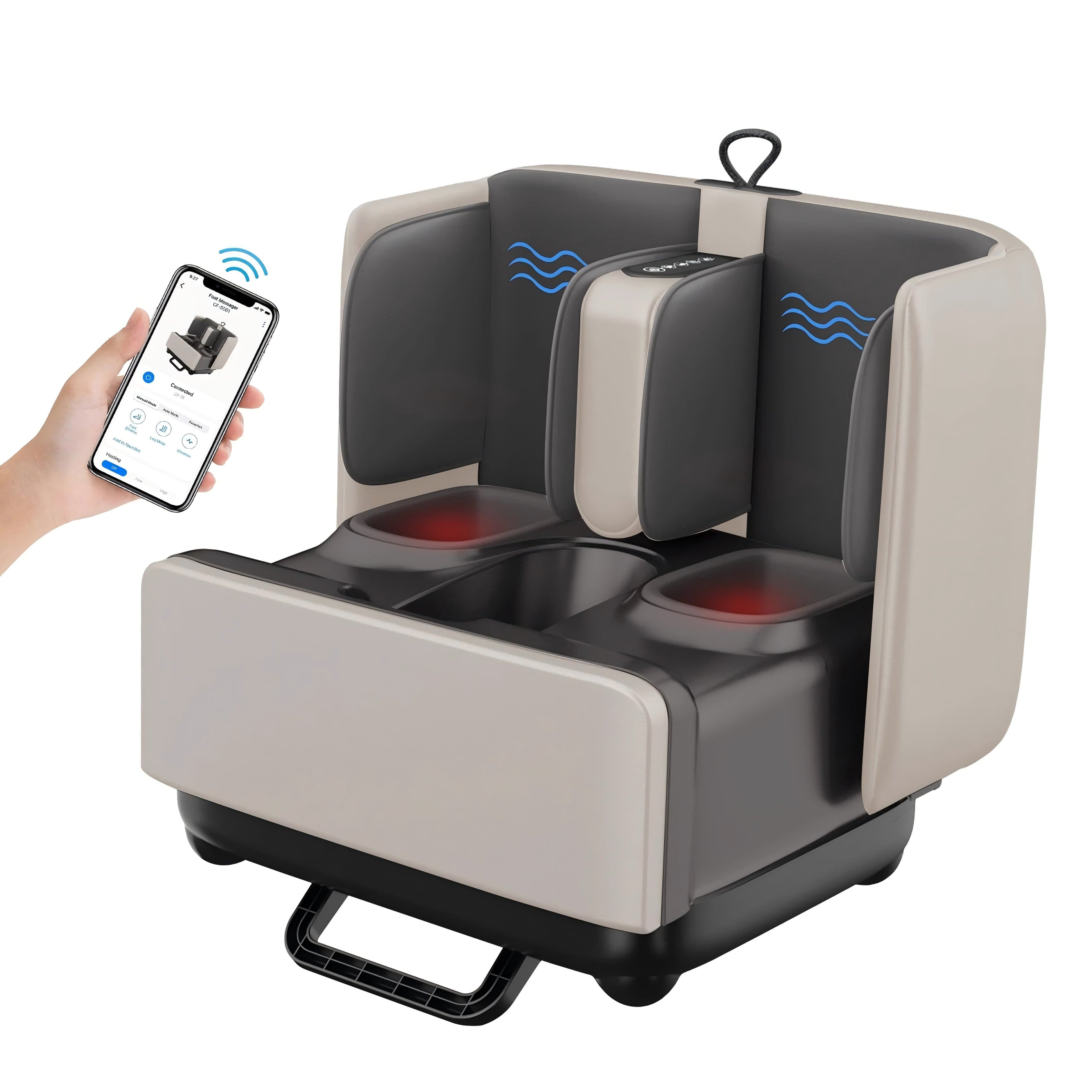 Comfier - 2-in-1 Foot And Calf Massager & Foot Rest with APP Control - Black price history on PriceWatchPro