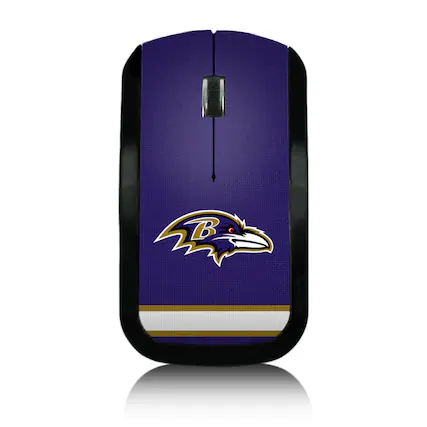 Front. Keyscaper - Baltimore Ravens Stripe Wireless Mouse - Multicolor.