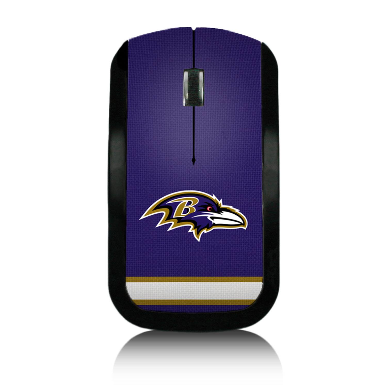 Front. Keyscaper - Baltimore Ravens Stripe Wireless Mouse - Multicolor.