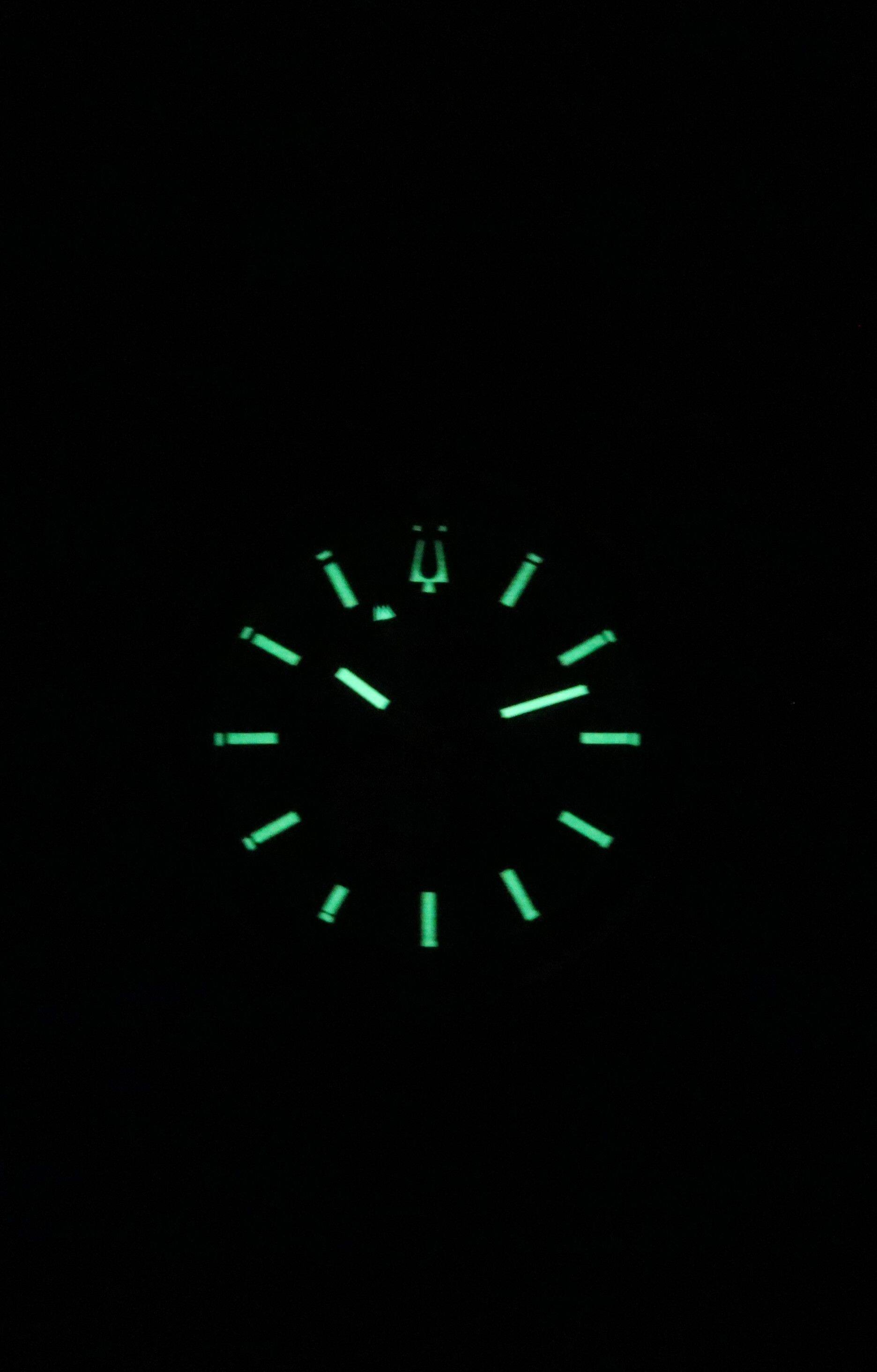 Angle. Bulova - Marine Star Automatic 21 Jewels 97A174 200M Diver Mens Watch Gold Tone Stainless Steel Black Dial - Gold.