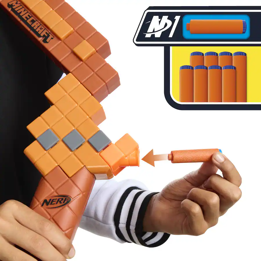 Hasbro Nerf Minecraft Bow Dart Blaster COLLECTIBLES Multicolor ...