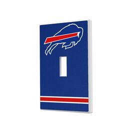 Keyscaper - Buffalo Bills Stripe Single Toggle Light Switch Plate - Multicolor