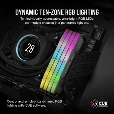 CORSAIR VENGEANCE RGB 32GB (2x16GB) DDR5 6400MHz C36 AMD