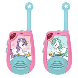 Lexibook - Unicorn Walkie-talkies up to 2km/1.3 Miles with Switch - Pink