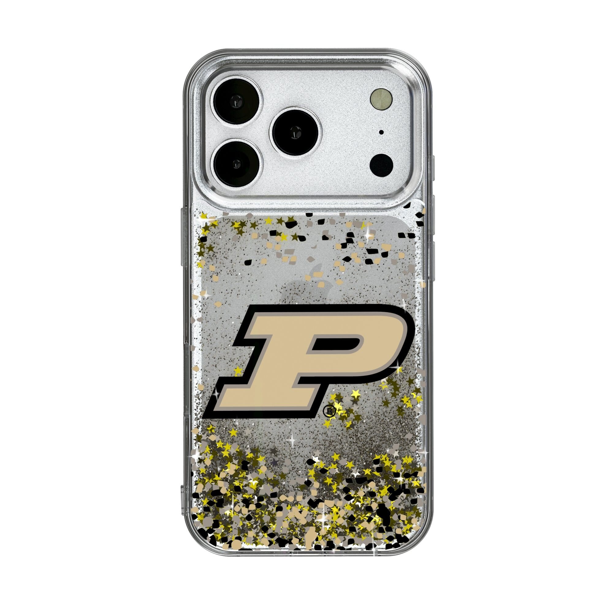Keyscaper - NCAA - Purdue Boilermakers iPhone Glitter Confetti Design Case - 16 Pro Max - Multicolor
