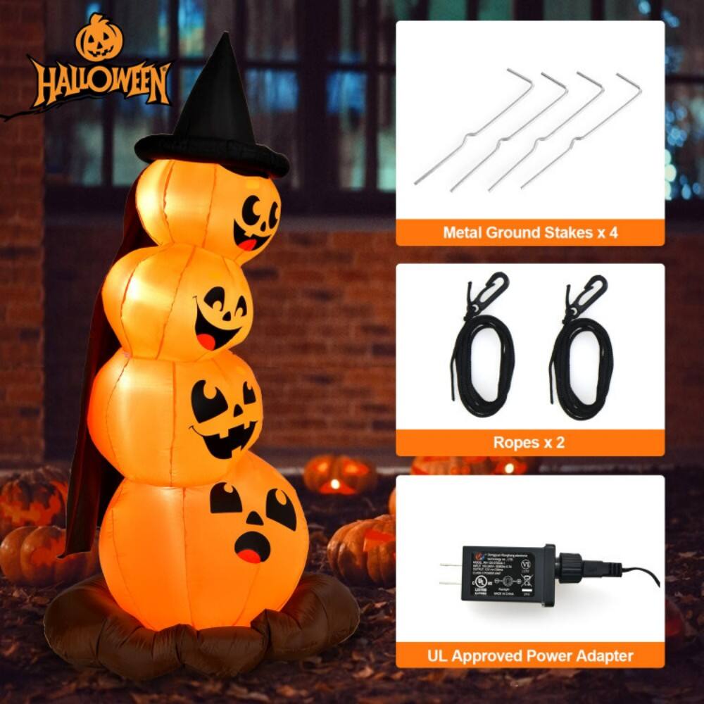 Halloween  
Metal Ground Stakes x 4  
Ropes x 2  
UL Approved Power Adapter