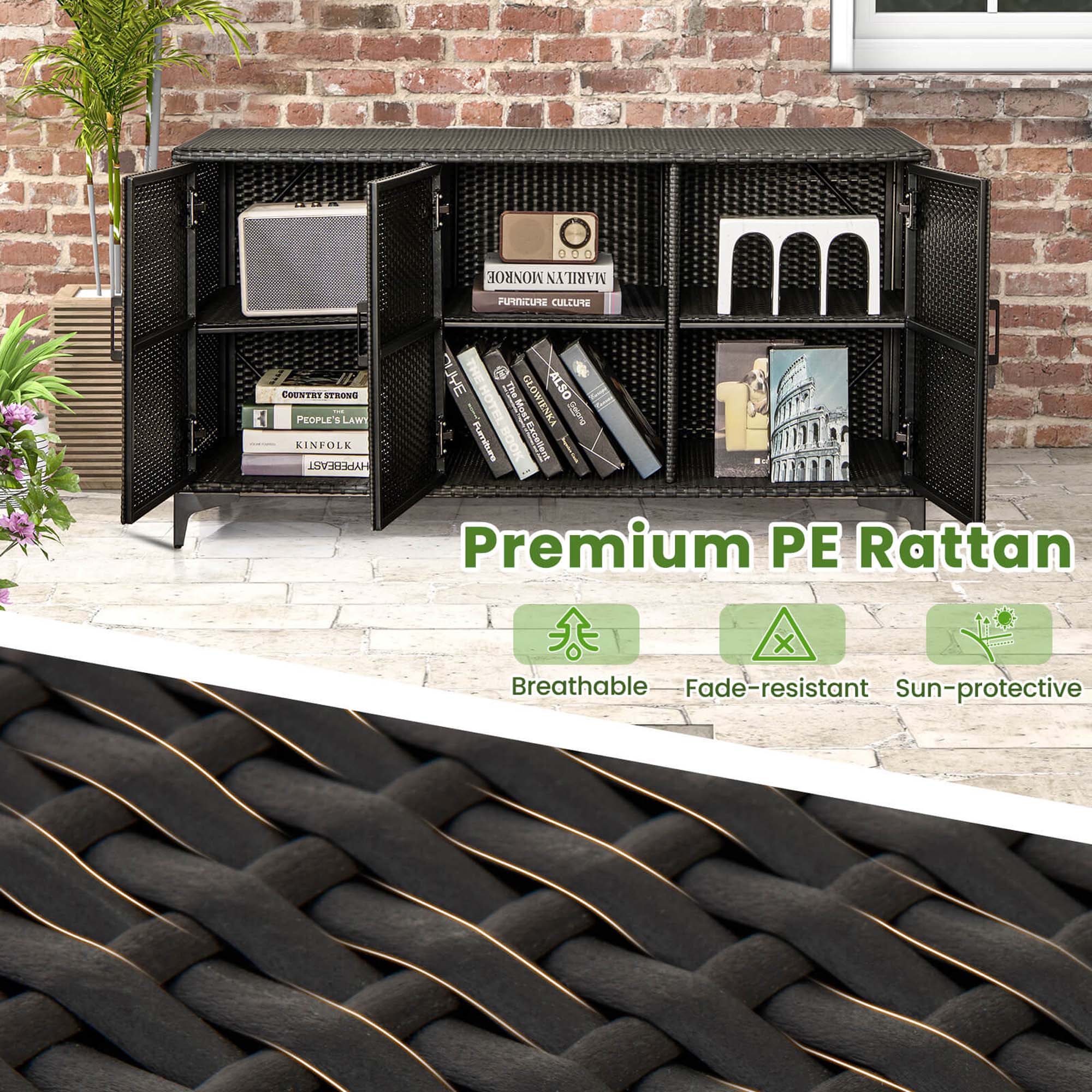 Premium PE Rattan: Breathable, Fade-resistant, Sun-protective
