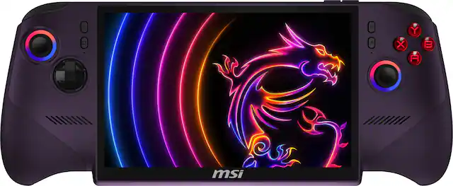 Front. MSI - Claw 8 EX AI+ CG3EM 8" 120Hz FHD+ 1200P Gaming Handheld- Intel Arc G3 Extreme - Intel Arc - 32GB - 1TBSSD Console - Void Purple.
