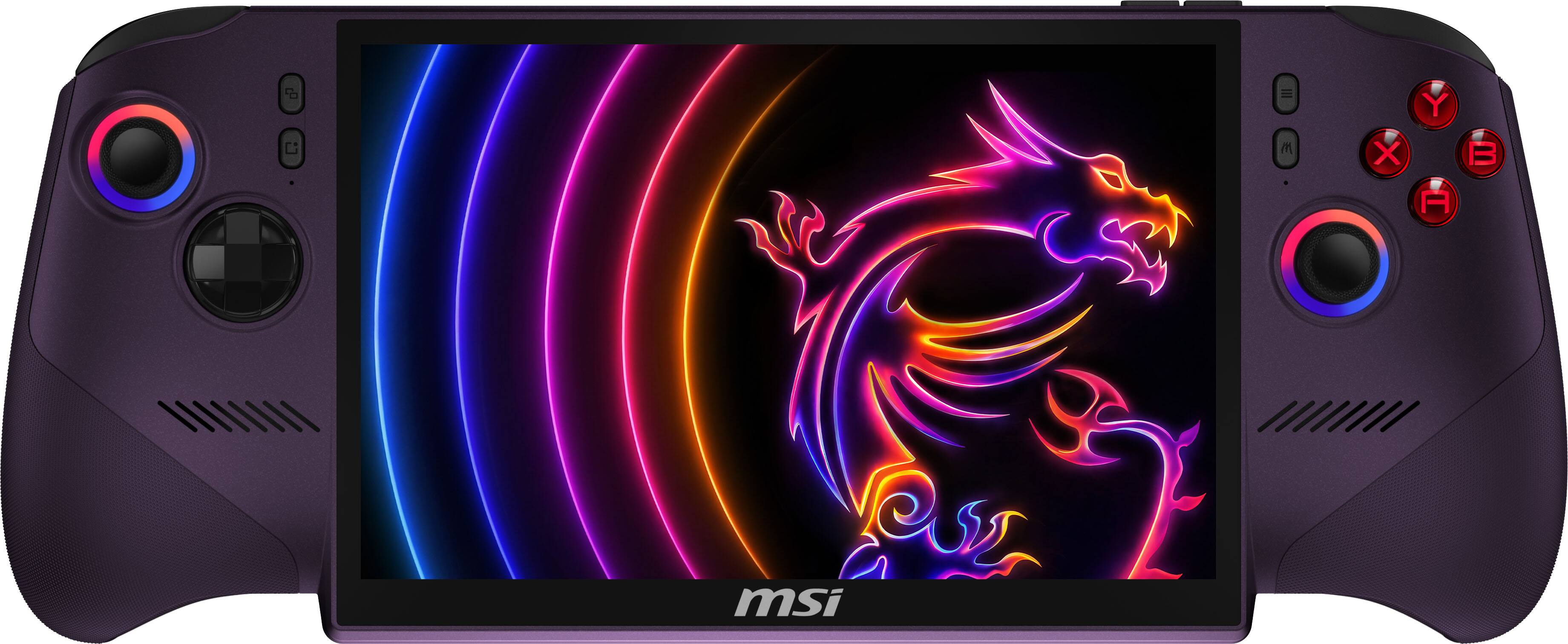 Front. MSI - Claw 8 EX AI+ CG3EM 8" 120Hz FHD+ 1200P Gaming Handheld- Intel Arc G3 Extreme - Intel Arc - 32GB - 1TBSSD Console - Void Purple.
