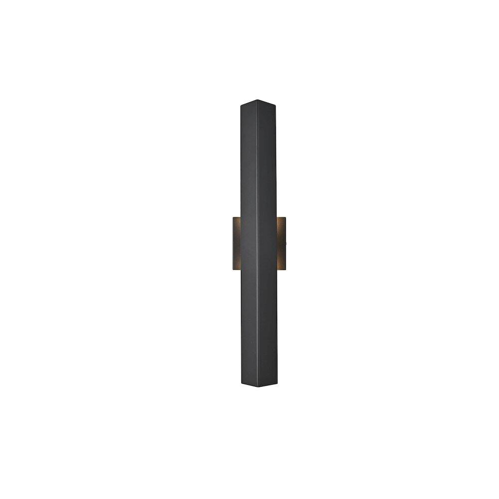 Alt View 1. Elegant Lighting - Troy 4.5 x 24 inch Outdoor Wall Sconce in Black - Black.