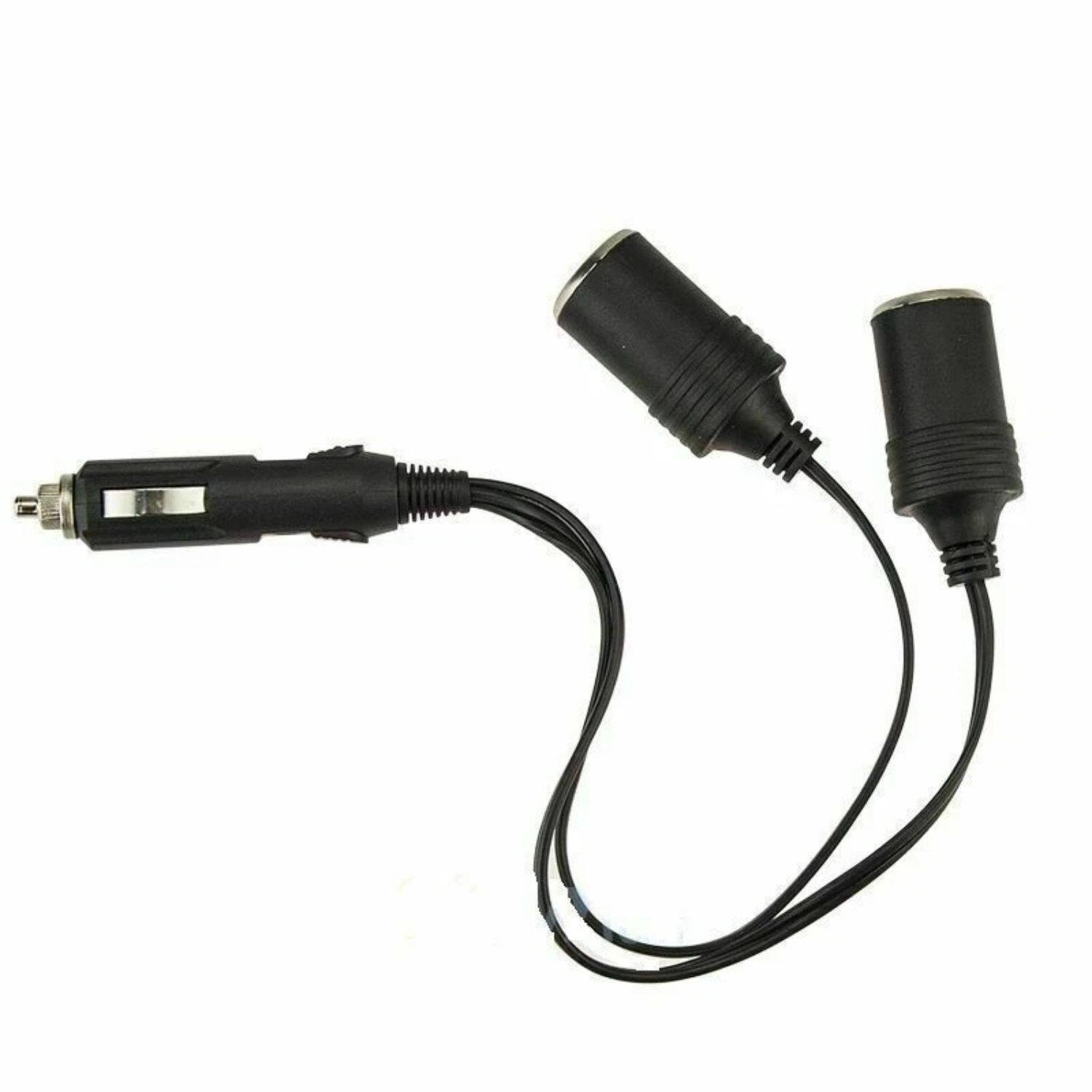 Alt View 5. Home Collection - Dual Car Cigarette Lighter Splitter Charger – 12V/24V Power Socket Adapter with Dual DC Outlets and USB Ports.