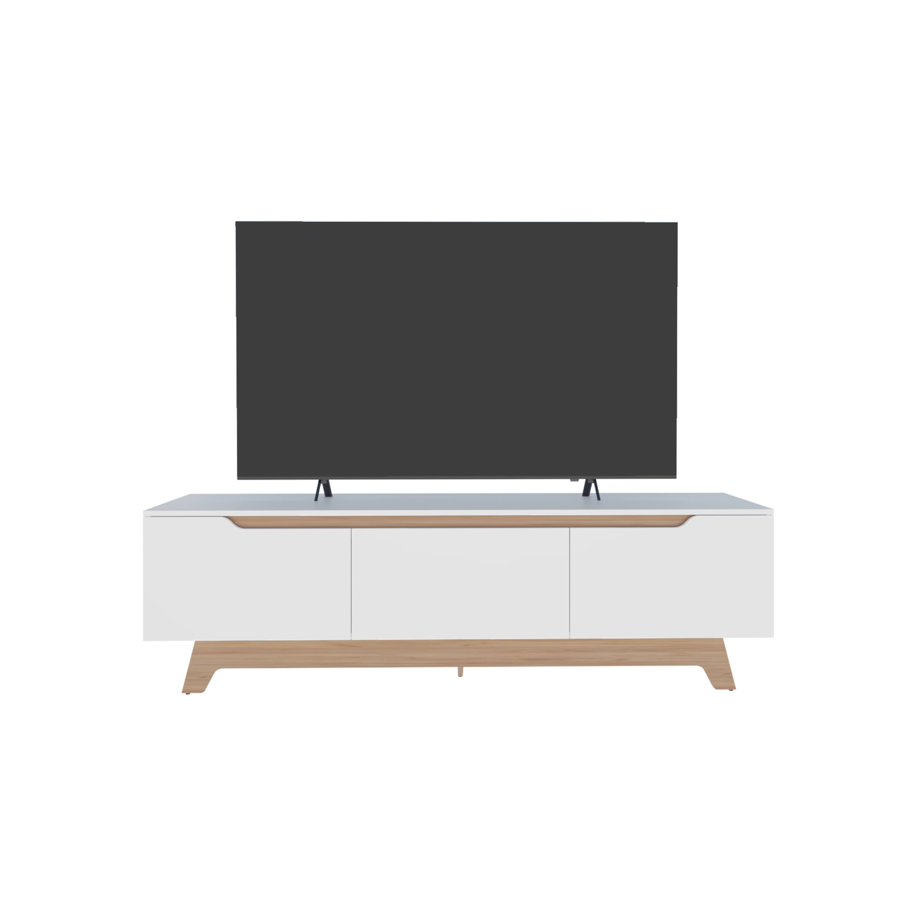 Alt View 2. Spaco - Spaco Modern TV Stand, Entertainment Center Media Console for 50-60" TVs, 2 Door 1 Drawer Media Cabinet, for Living Room - Multi.