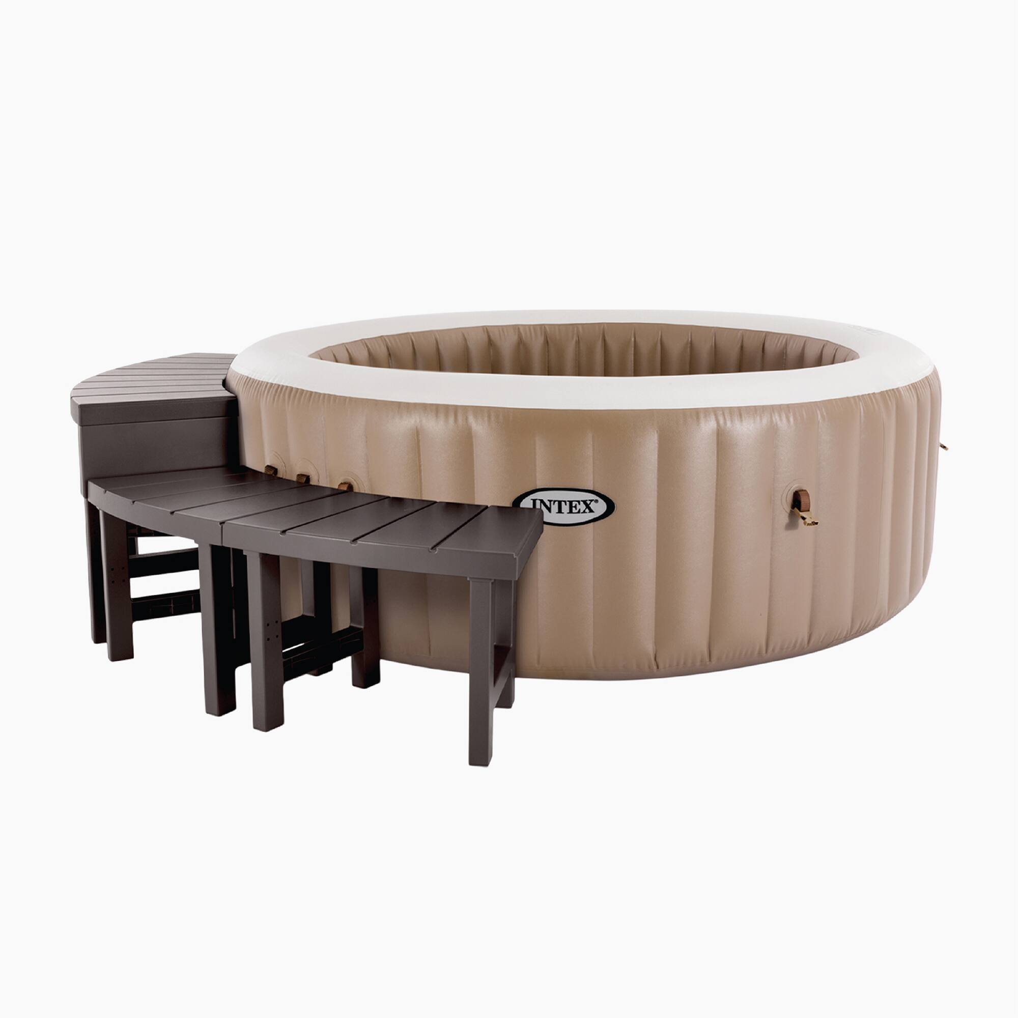 Intex - 28515E Set of 4 PureSpa Benches, Accessories Compatible w/ 4 Person Spas - Brown price history on PriceWatchPro