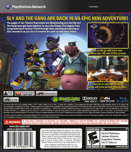 sly cooper thieves in time ps4