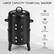 LARGE CAPACITY CHARCOAL SMOKER 400 SQ. INCHES COOKING AREA MULTI-LAYER DESIGN 600F THERMOMETER EASY ASSEMBLY EASY CLEANING
