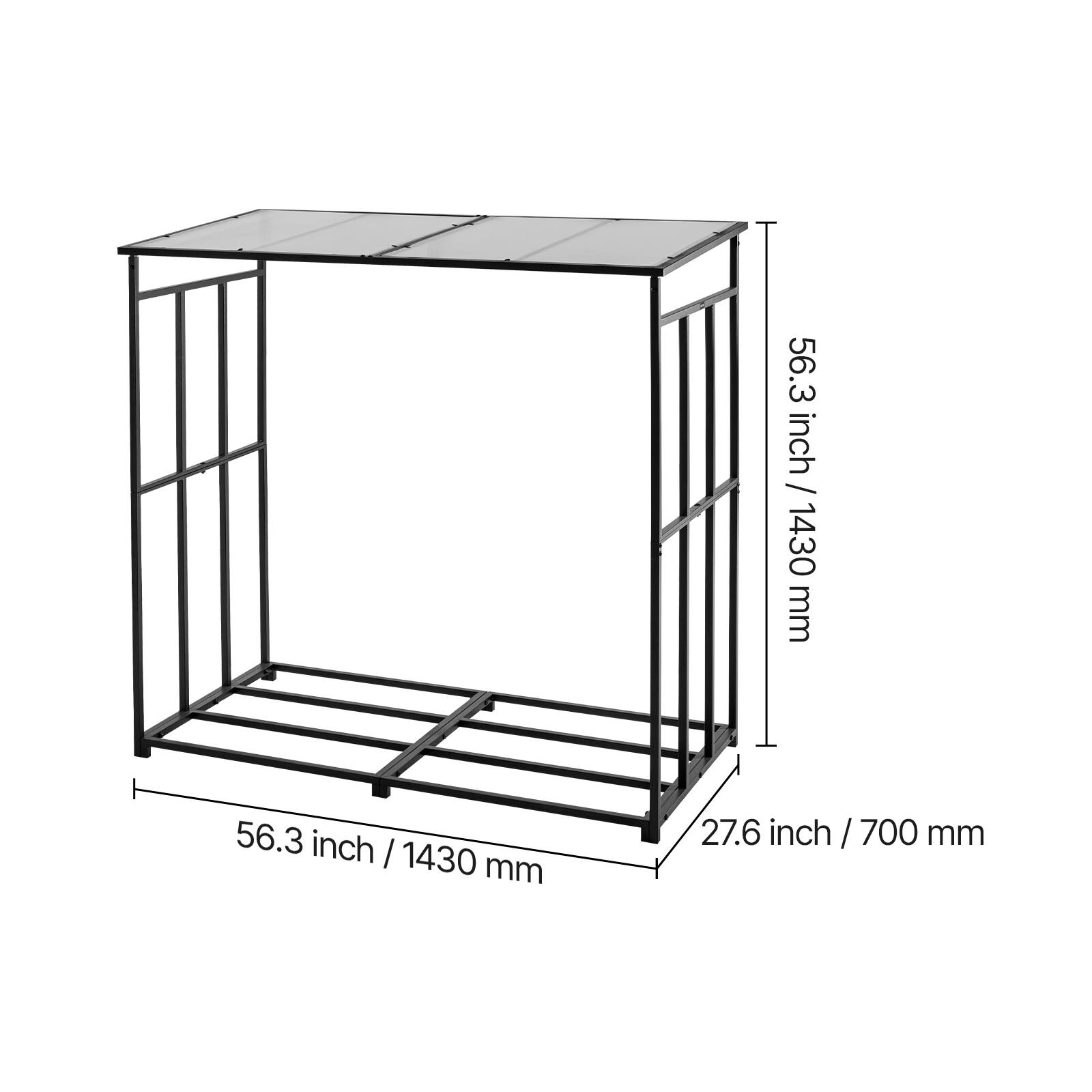 56.3 inch / 1430 mm  
56.3 inch / 1430 mm  
27.6 inch / 700 mm