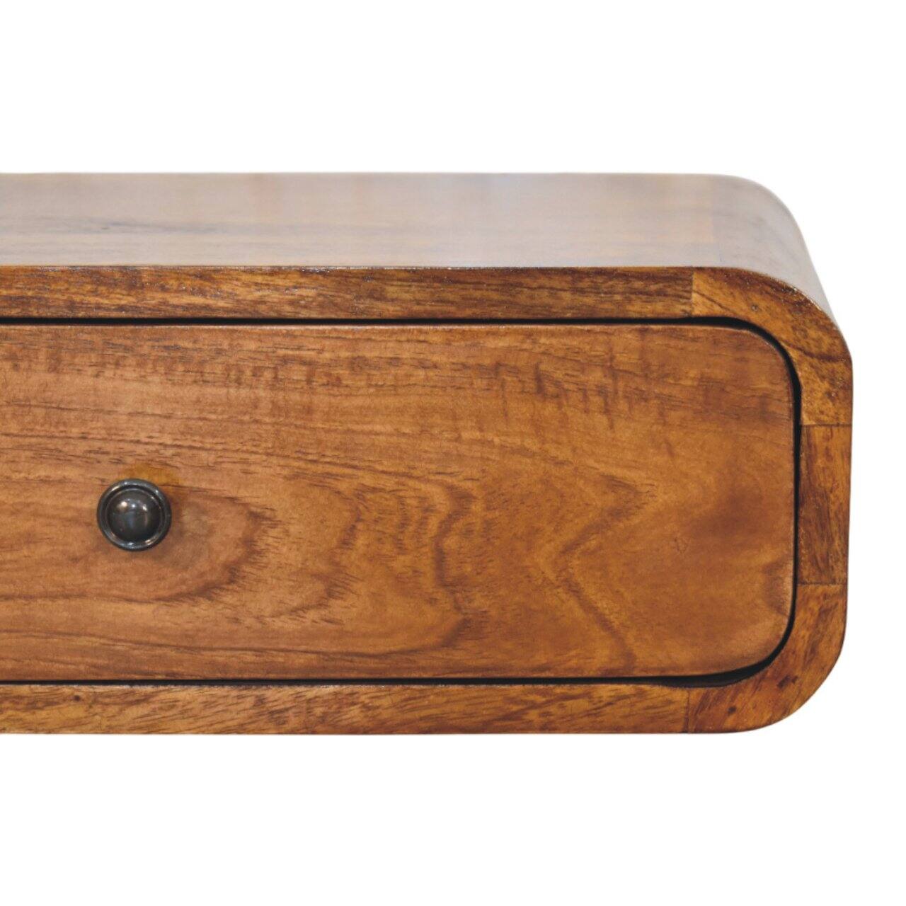 Back. Artisan Furniture - Artisan Furniture Solid Wood Avora Wall-Mounted Honey Caramel 1 Drawer Nightstand - Chestnut.