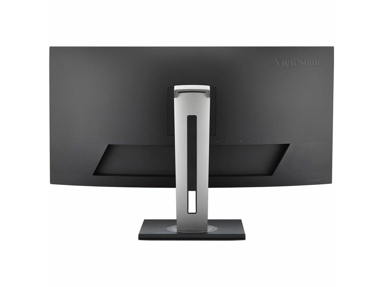 Alt View 4. ViewSonic - ViewSonic VG3456CA 34" 21:9 4K Ultra WQHD 100Hz USB-C Docking Curved IPS LED Monitor - Black.