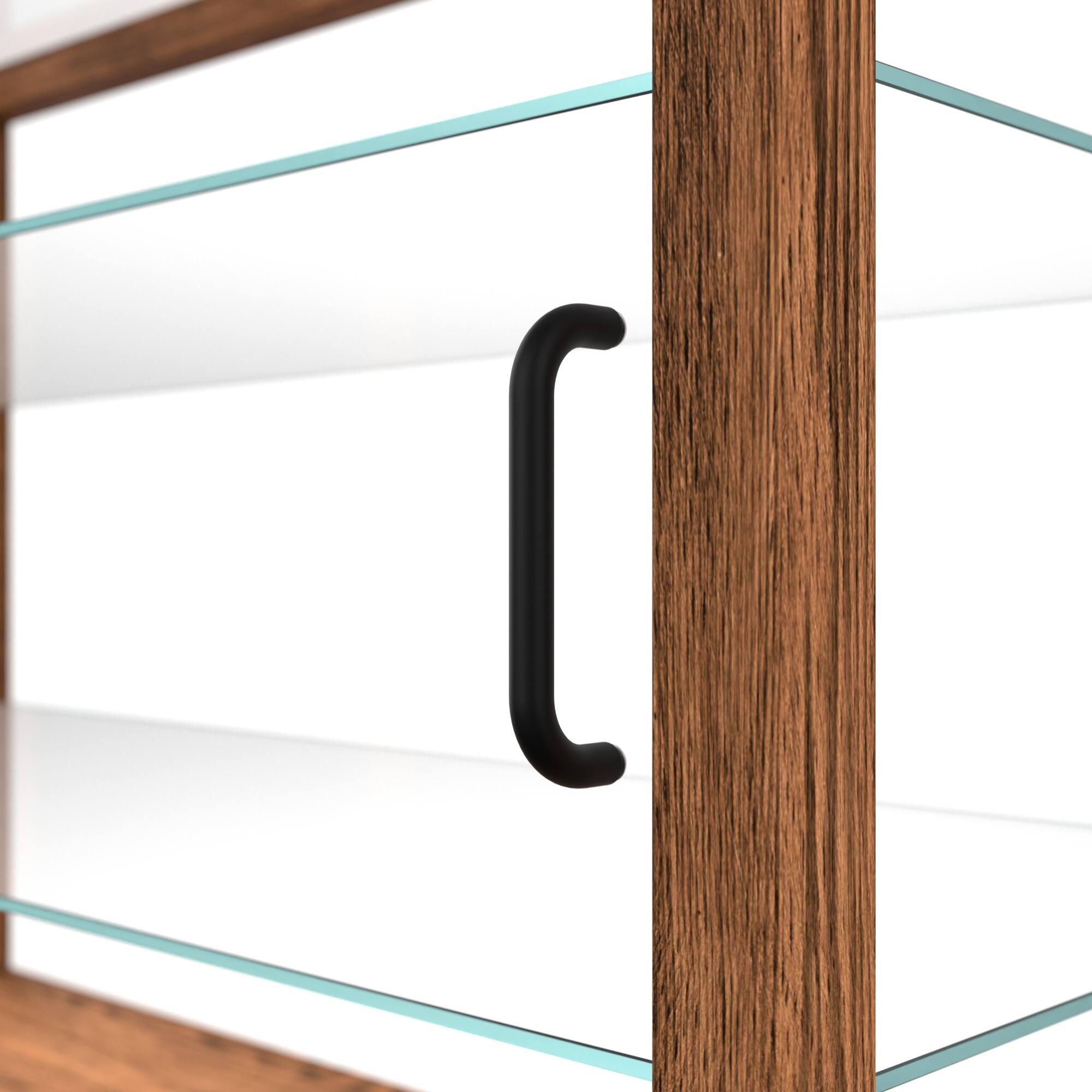 Alt View 8. Koolmore - 42 In. Artisan Horizontal Dark Wooden Bakery Display Case 8 Cu. ft. (KM-BDW-42D) - Dark ash wood color.