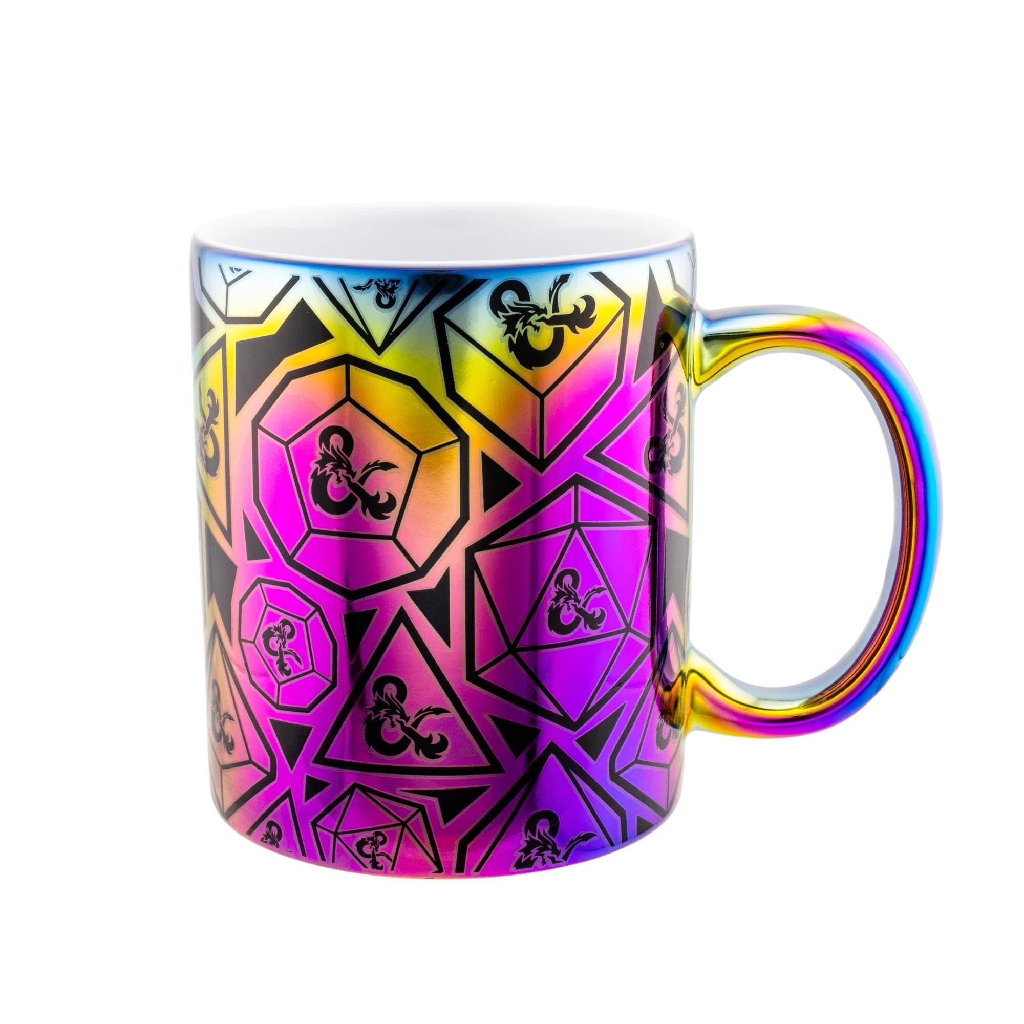 Front. Just Funky - Dungeons and Dragons DND 11 oz Ceramic Coffee Mug - Multicolored.