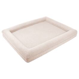 PetMaker - 45in Large Dog Bed with Bolster - Cream