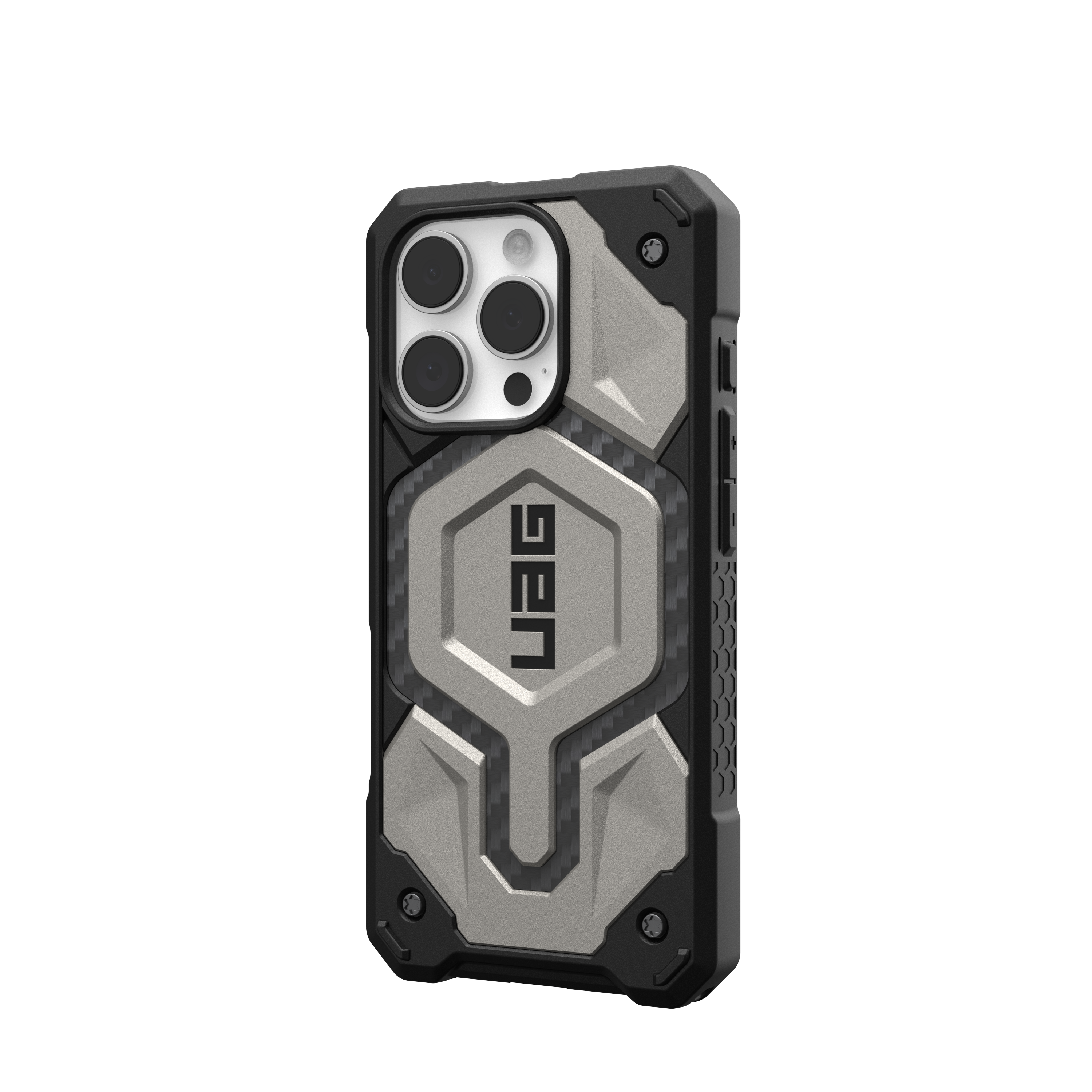 Alt View 1. UAG - Monarch Pro Series Case with Magsafe for Apple iPhone 16 Pro - Titanium.