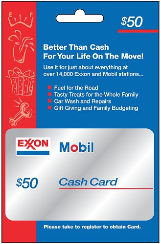 ExxonMobil $50 Gift Card EXXON MOBIL $50 - Best Buy