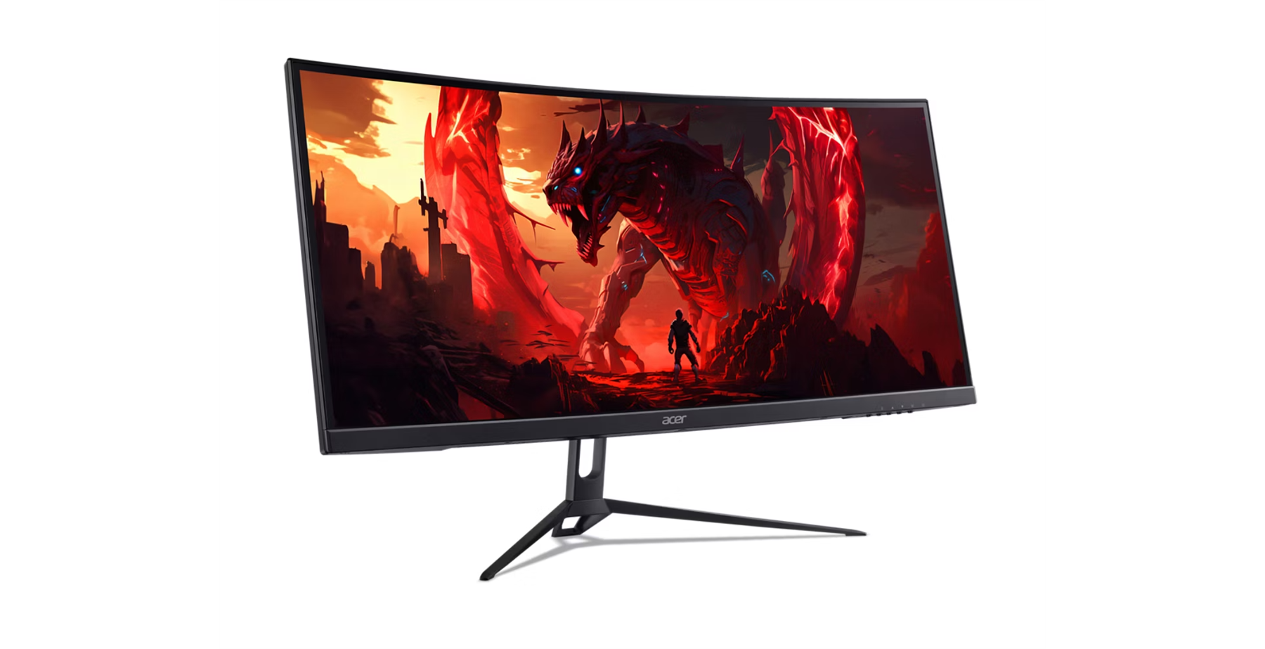 Angle. Acer - Nitro ED300C 29.5" Curved Gaming Monitor (ED300C Xwbmiippx) 2560x1080 | 200Hz | 1ms.