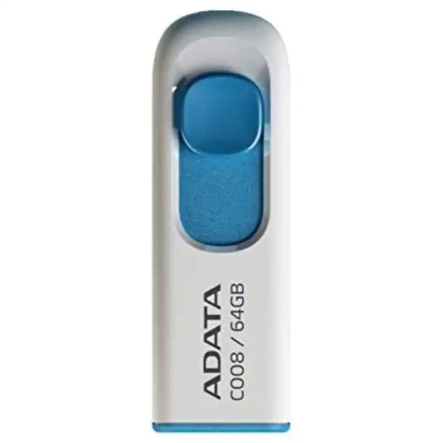 ADATA 64GB USB 2.0 Retractable Capless Flash Drive (Red) Blue - Best Buy