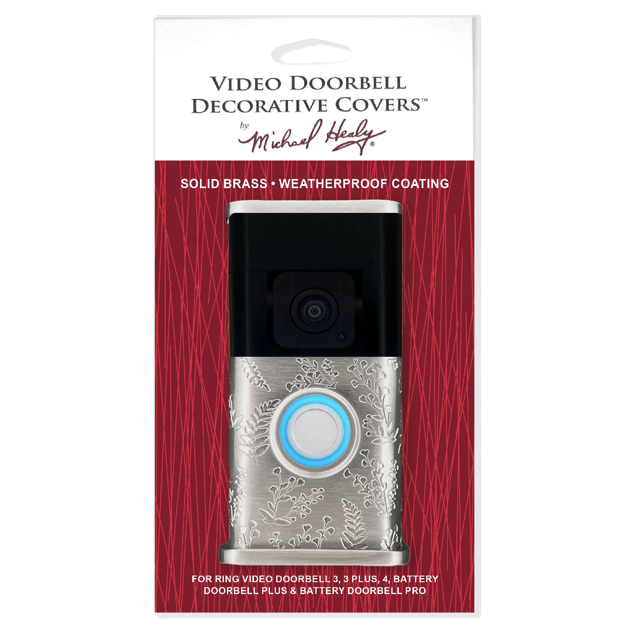 VIDEO DOORBELL DECORATIVE COVERS by Michnal Hely
SOLID BRASS WEATHERPROOF COATING FOR RING VIDEO DOORBELL 3, 3 PLUS, 4, BATTERY DOORBELL PLUS & BATTERY DOORBELL PRO