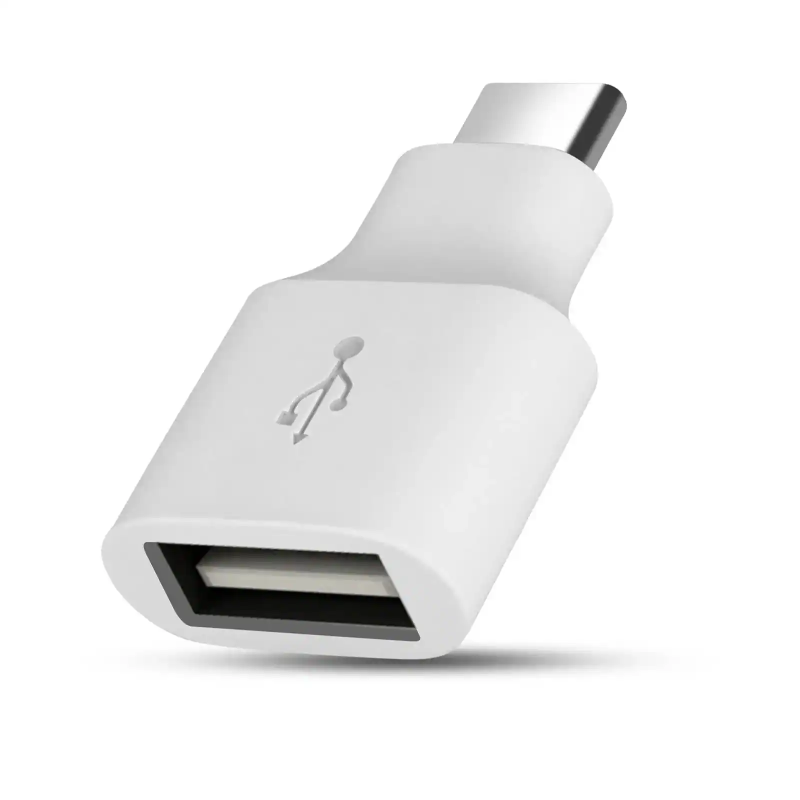 Google - USB Type-C to USB Standard-A OTG Adapter (Type-C Male to Type-A Female) - White