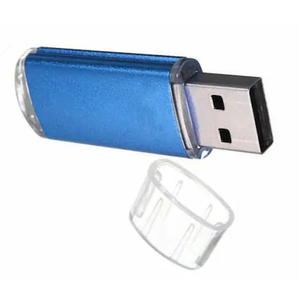 Front. Stock Preferred - USB 2.0 Flash Memory Stick – Portable Thumb Drive U Disk for Laptop, PC & Mac - Blue.