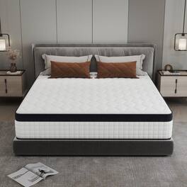 Anysun - Modern Twin Medium Memory Foam 12 in. Bed-in-a-Box Mattress - White